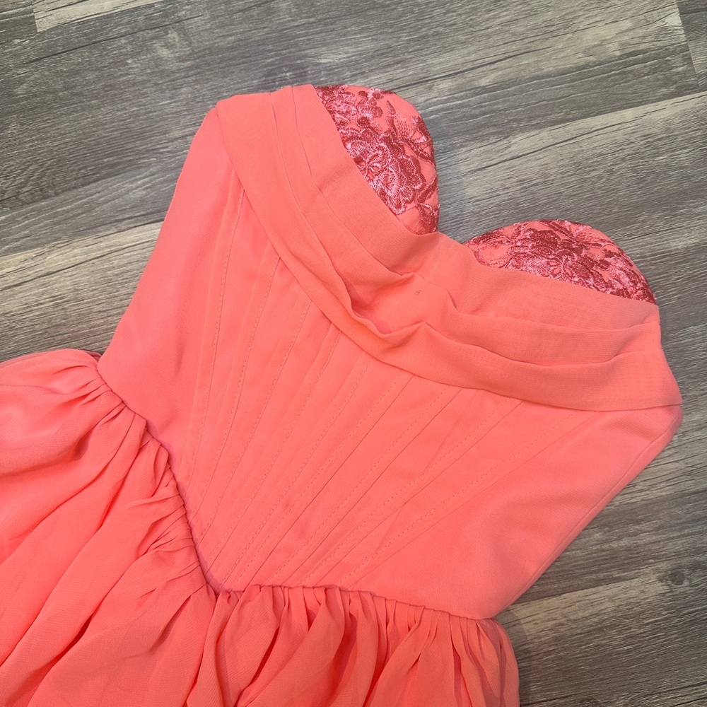 Charming Pink Layered Dress